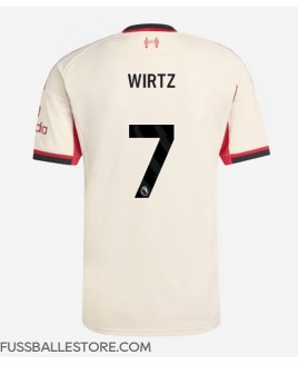 Günstige Liverpool Florian Wirtz #7 Auswärtstrikot 2025-26 Kurzarm